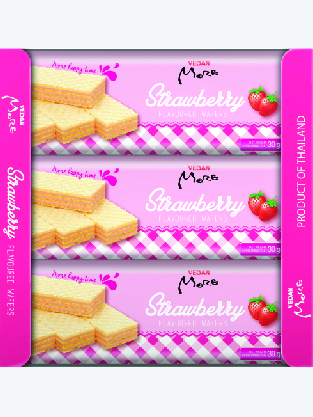 Vedan More Strawberry Flavoured Wafers