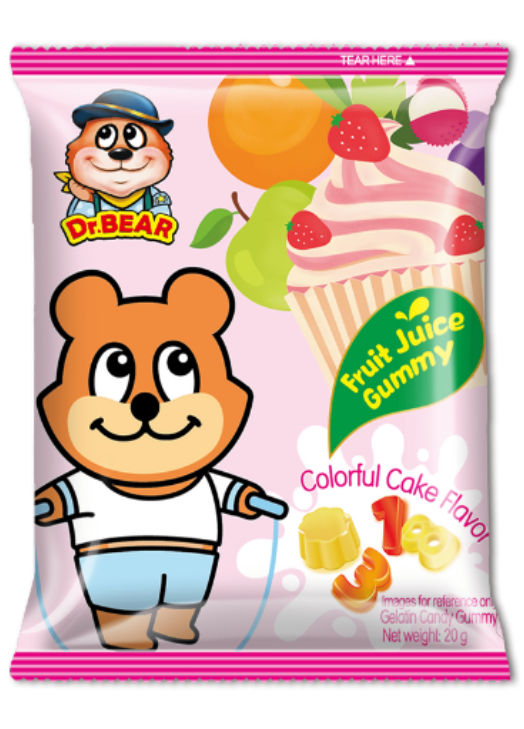 Dr. Bear Colorful Cake Flavor Gummy