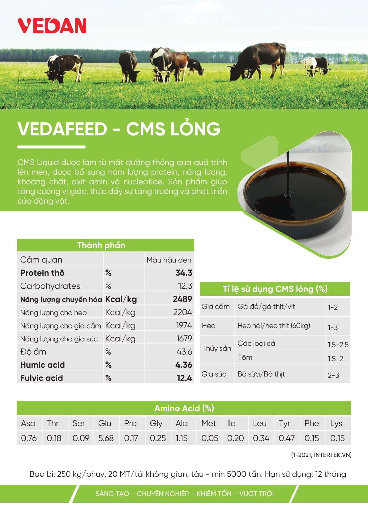 VEDAFEED CMS LỎNG