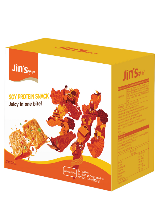 Jin’s Jinzai Soy Protein Snack BBQ Flavor