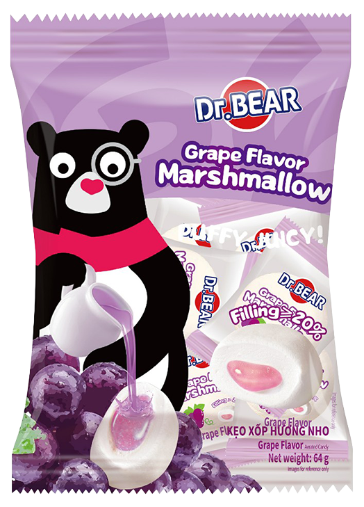 DR.BEAR Grape Flavor Marshmallow