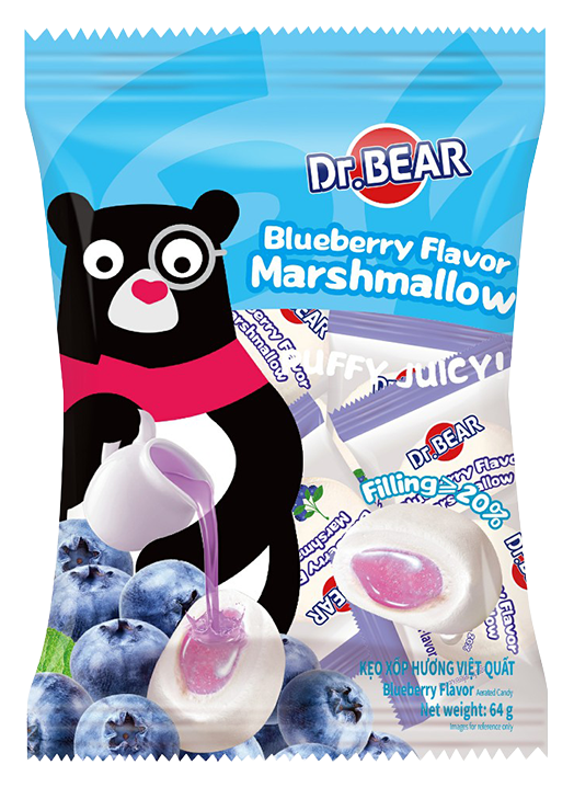 DR.BEAR Blueberry Flavor Marshmallow